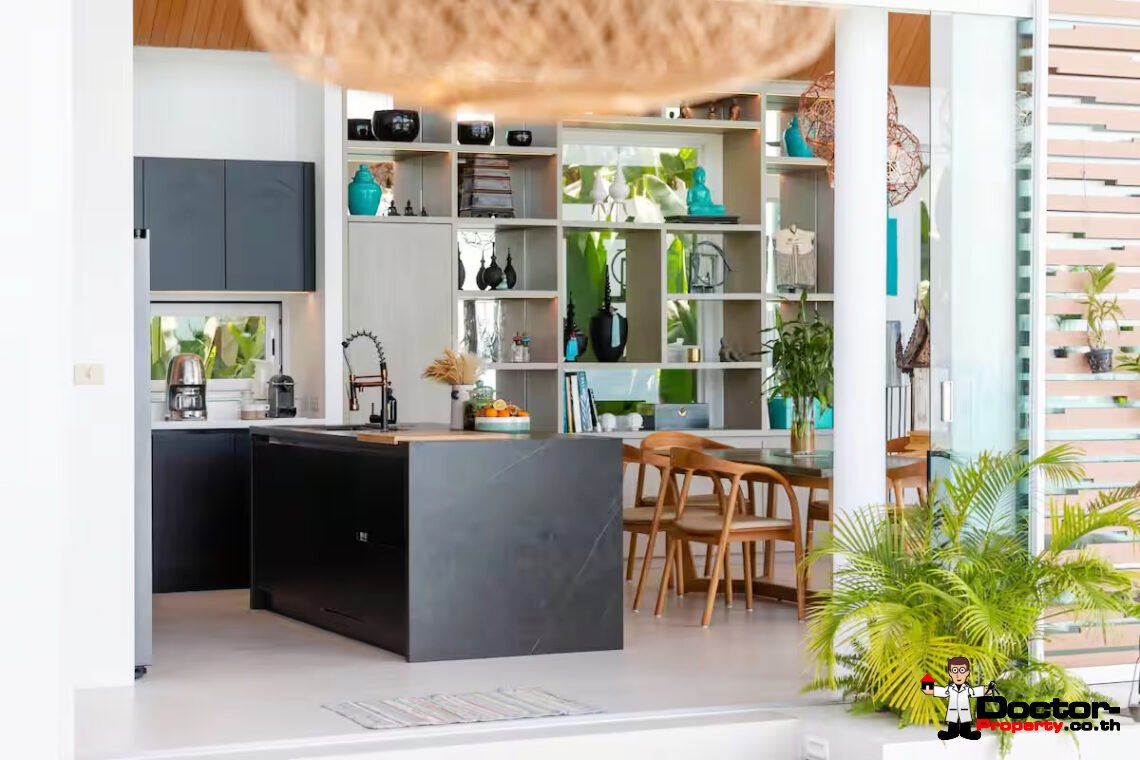 Luxury Tropical 4 Bedroom Pool Villa with Stunning Sea View in Bang Por, Koh Samui – For Sale